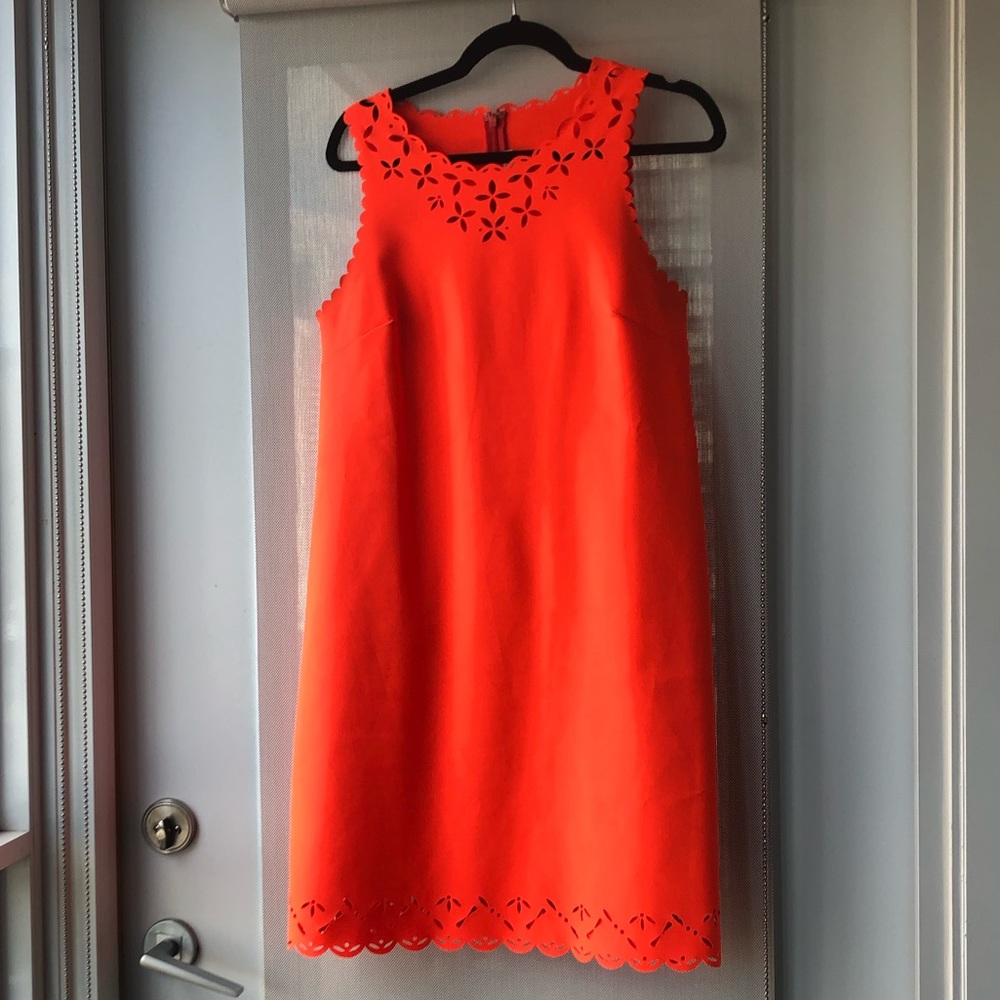 JCREW lasercut summer shift dress